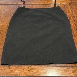 Vintage Rena Rowan Classic Black Midi Skirt size 12